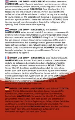 Fitcy | Koffiesiroop | Gingerbread | Barista Syrup | Zero | Vegan | Vetvrij | Suikervrij | Keto-vriendelijk | Koffie | Siroop | MET DOSEERPOMP | 1L -Koffiehuis 752x1200