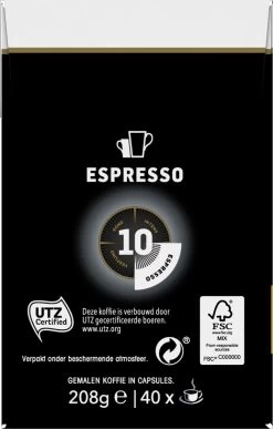 Douwe Egberts Espresso Krachtig (10) - 5 X 40 Koffiecups -Koffiehuis 765x1200