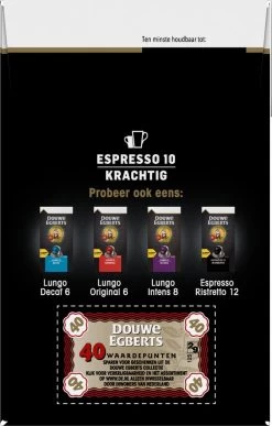 Douwe Egberts Espresso Krachtig (10) - 5 X 40 Koffiecups -Koffiehuis 766x1200