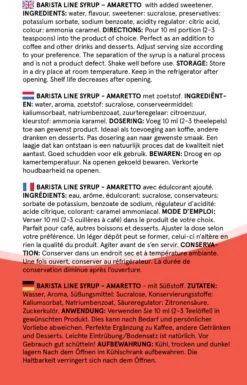 Fitcy | Koffiesiroop | Amaretto | Barista Syrup | Zero | Vegan | Vetvrij | Suikervrij | Keto-vriendelijk | Koffie | Siroop | MET DOSEERPOMP | 1L -Koffiehuis 770x1200 6