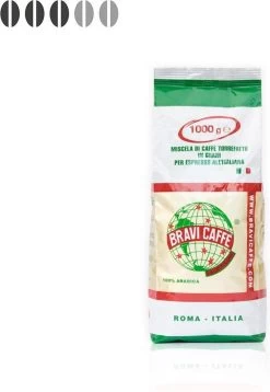 Bravi Caffe 100% Arabica Koffiebonen - 1 Kg 5 Bravi Caffe 100% Arabica Koffiebonen - 1 Kg -Koffiehuis 828x1200