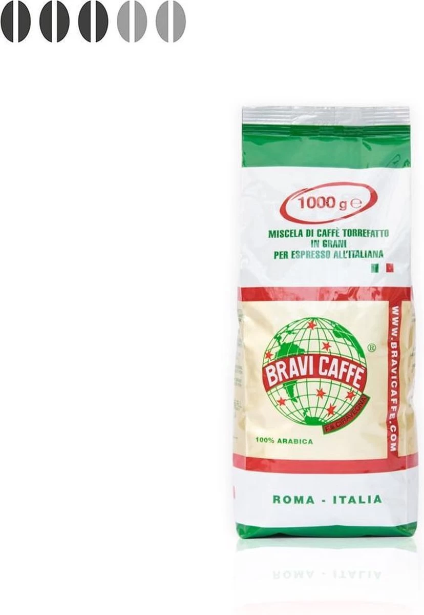 Bravi Caffe 100% Arabica Koffiebonen - 1 Kg 4 Bravi Caffe 100% Arabica Koffiebonen - 1 Kg - Afbeelding 2