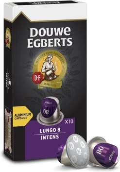 Douwe Egberts Lungo Intens Koffiecups - Intensiteit 8/12 - 10 X 10 Capsules -Koffiehuis 837x1200