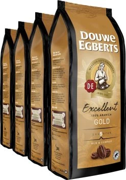 Nieuwe Producten 19 Douwe Egberts Excellent Gold Koffiebonen - 5/9 Intensiteit - 4 X 1kg