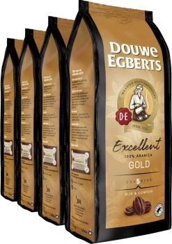 Douwe Egberts Excellent Gold Koffiebonen - 5/9 Intensiteit - 4 X 1kg -Koffiehuis 844x1200