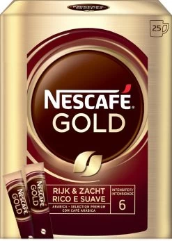 Nescafé Gold Oploskoffie - 6 Doosjes à 25 Zakjes -Koffiehuis 853x1200 1