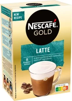 Nescafé Gold Latte Macchiato Oploskoffie - 6 Doosjes à 8 Zakjes -Koffiehuis 856x1200 2