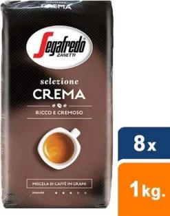 Segafredo Selezione Crema Koffiebonen - 8 X 1 Kg -Koffiehuis 943x1200