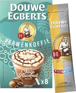 Douwe Egberts Latte Choco Hazelnut Oploskoffie - 5/9 Intensiteit - 5 X 8 Zakjes -Koffiehuis 980x1200 1